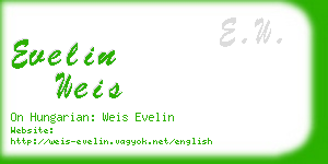 evelin weis business card